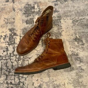 Timberland Mens Brown Chukka Kendrick Leather Side Zip Boots